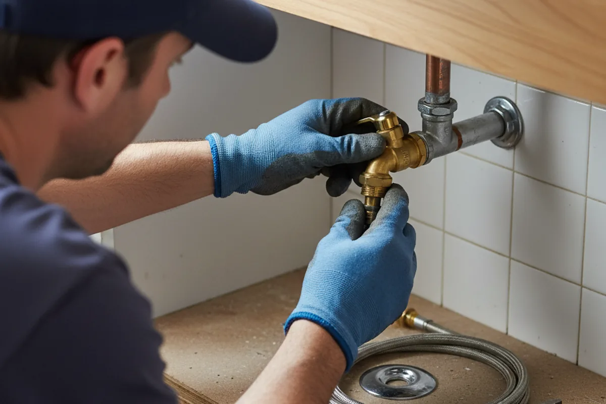 Shutoff valve and fitting work during Emergency Plumbing in Poughquag